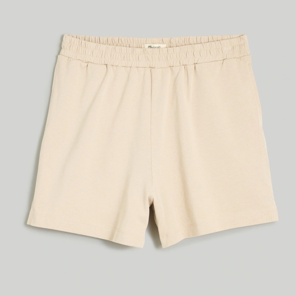 NEW Madewell Jersey Pull-On Shorts Size M Wet Sand